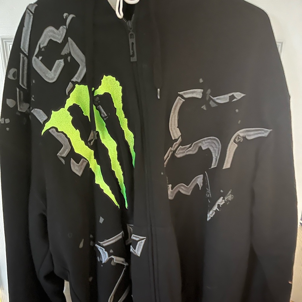 Monster fox racing hoodie